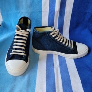 Double R.L. and Company Mayport Indigo canvas sneakers Unisex Size M 6.5 / W 8.5